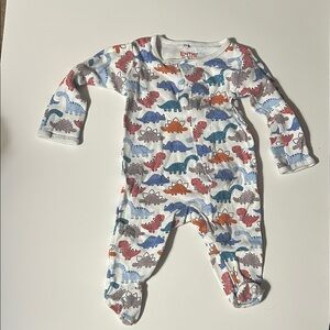 Magnetic Me Colorful Dinosaur Print Footie